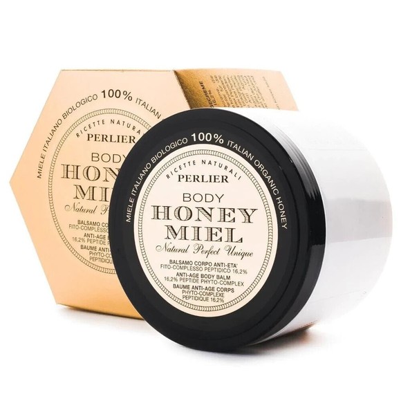 Perlier Body Honey Miel Anti-Age Body Balm Jumbo Size 13.5 oz Organic NIB $80
